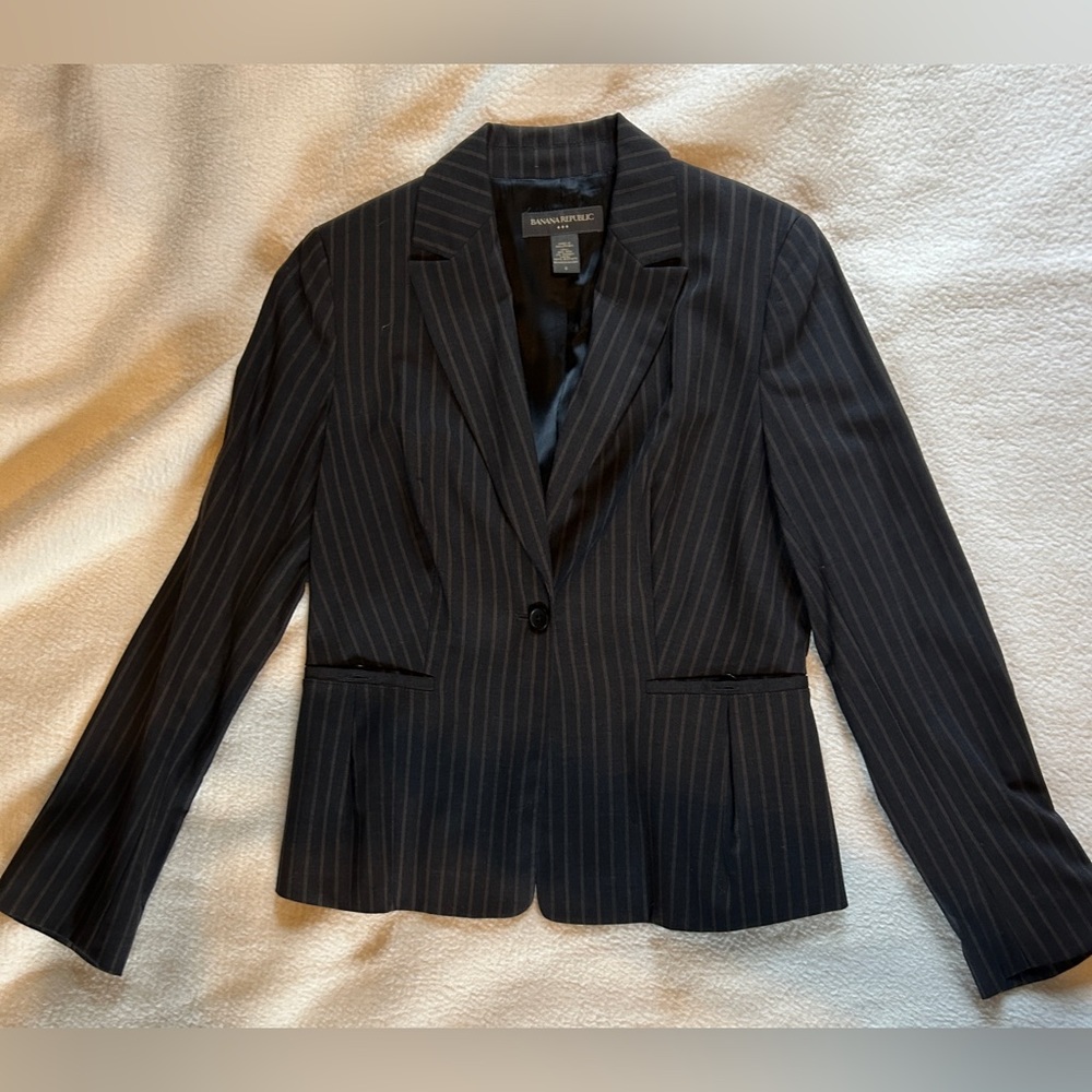 Charcoal pinstripe jacket